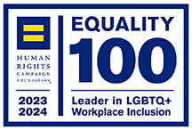 â€œEquality 100 Award: Leader in LGBTQ+ Workplace Inclusion
