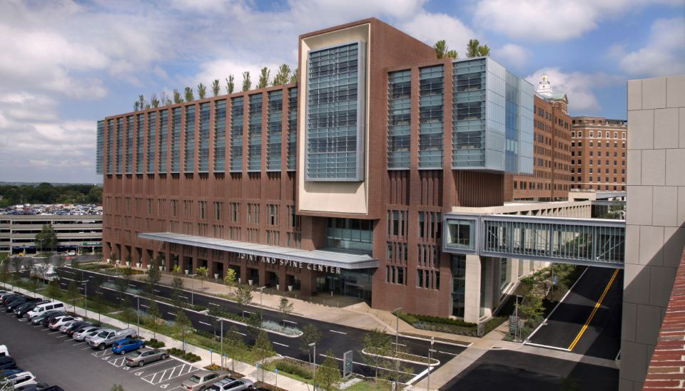 Outside view of the Christ Hospital's Joint and Spine Center